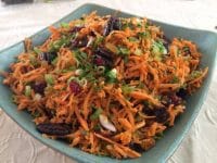 ארוחת חג טבעונית סלט גזר