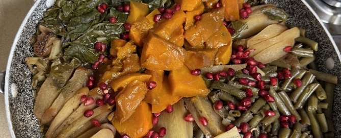 סיר ברכות לראש השנה, כל הירקות בסיר אחד מרשים וחגיגי לארוחת ראש השנה טבעוני